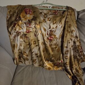 Cache Cacique Bronze/brown Asymetric Satin Garment